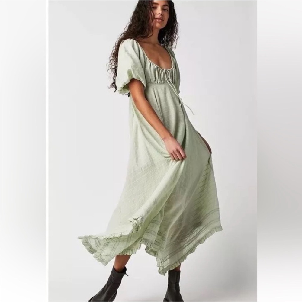 Free People On My Level Boho Flowy Maxi Dress
